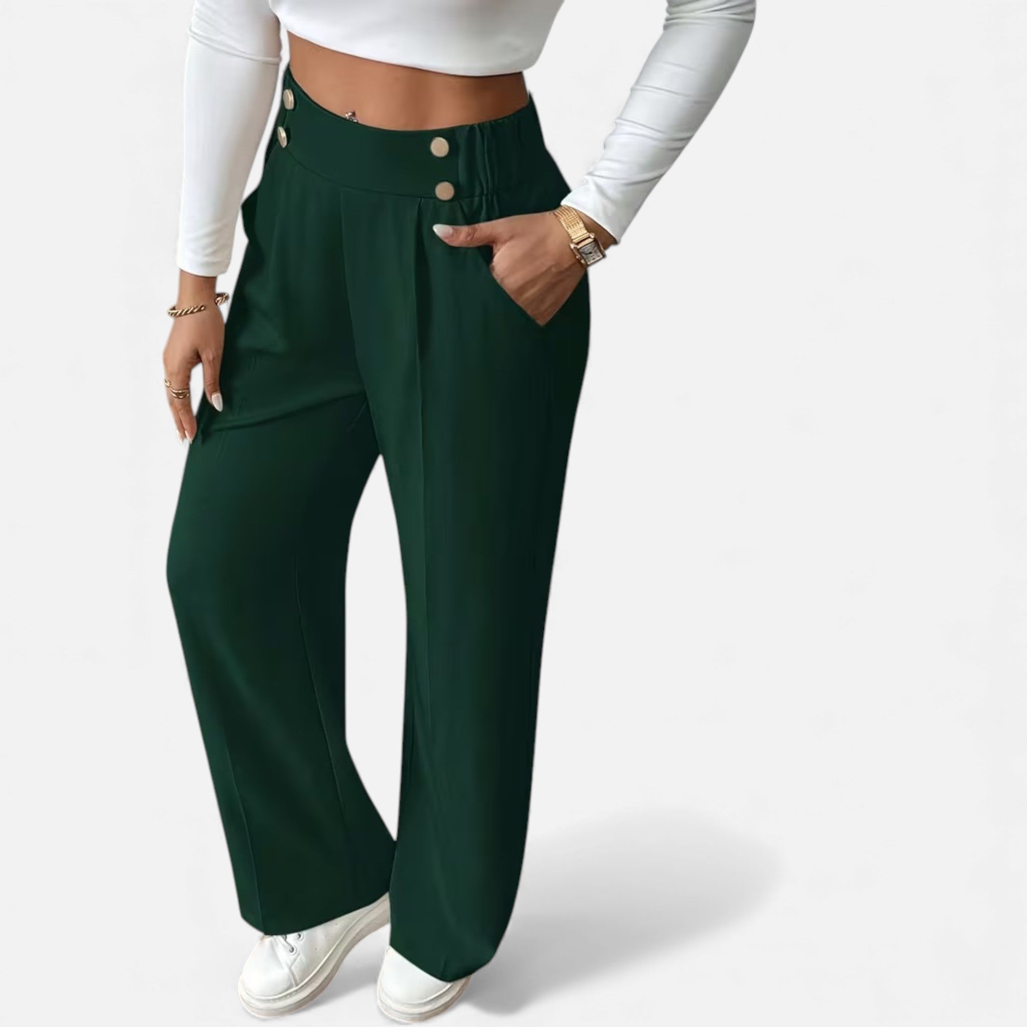 Cariova Mode | Women’s Riviera High-Waist Wide-Leg Trousers