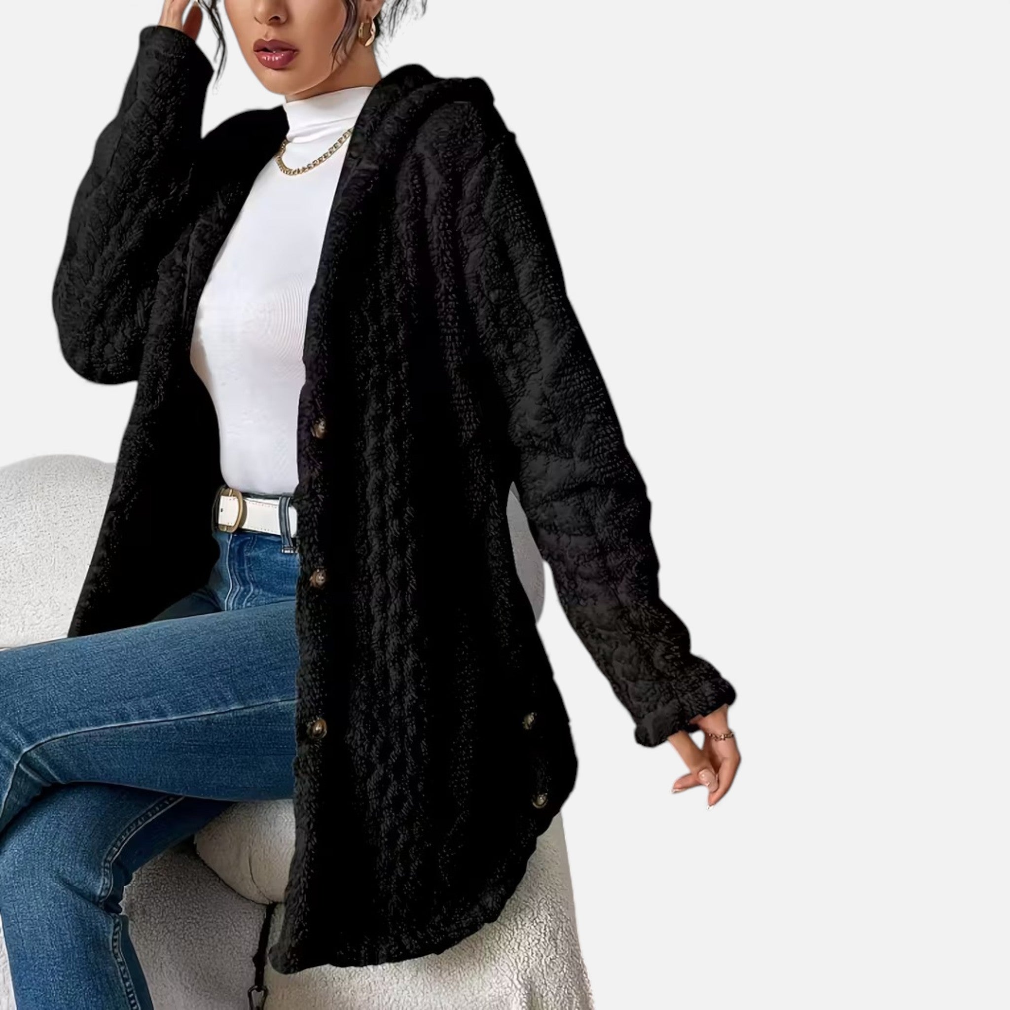 Cariova Mode | Women’s Heritage Jacquard Hooded Coat