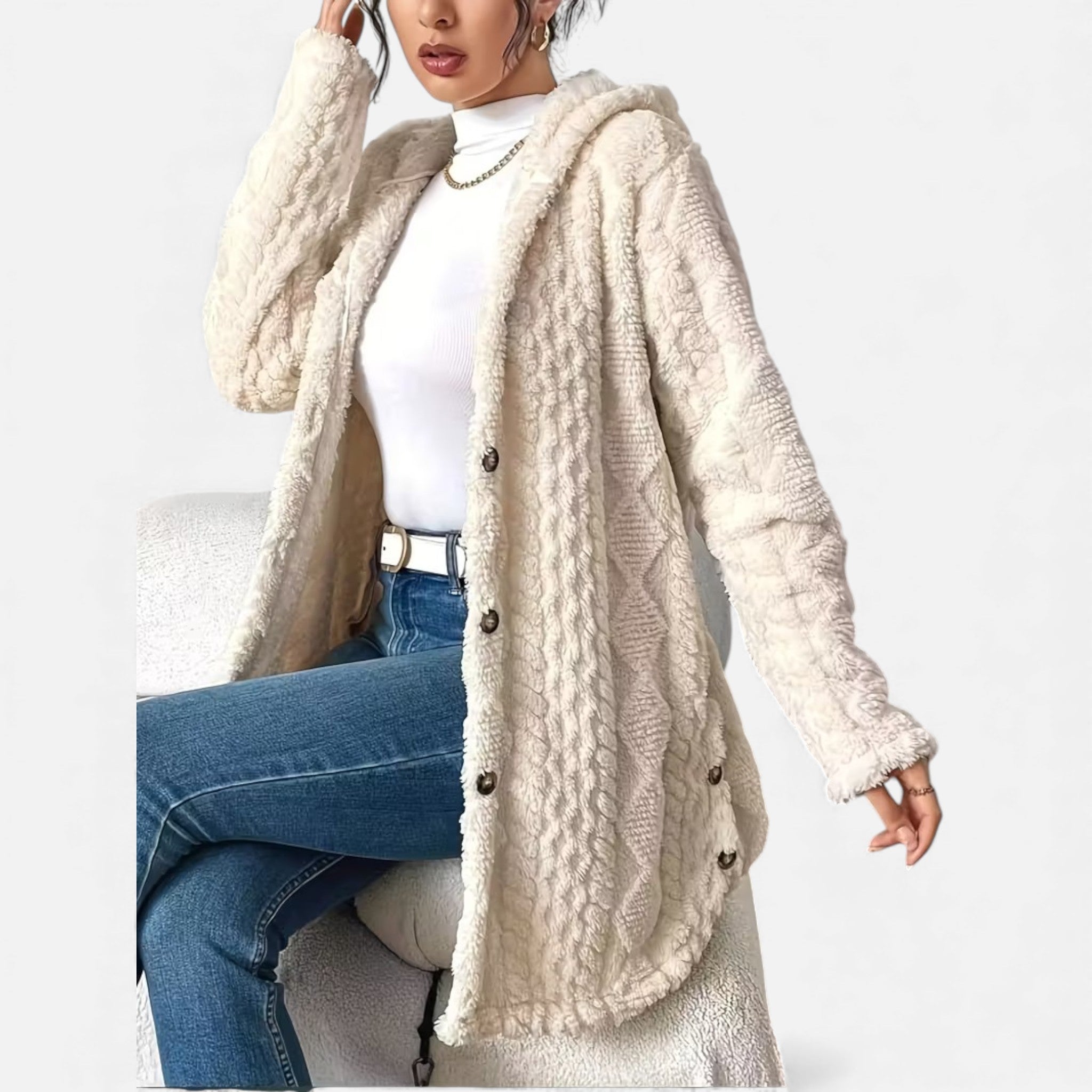 Cariova Mode | Women’s Heritage Jacquard Hooded Coat