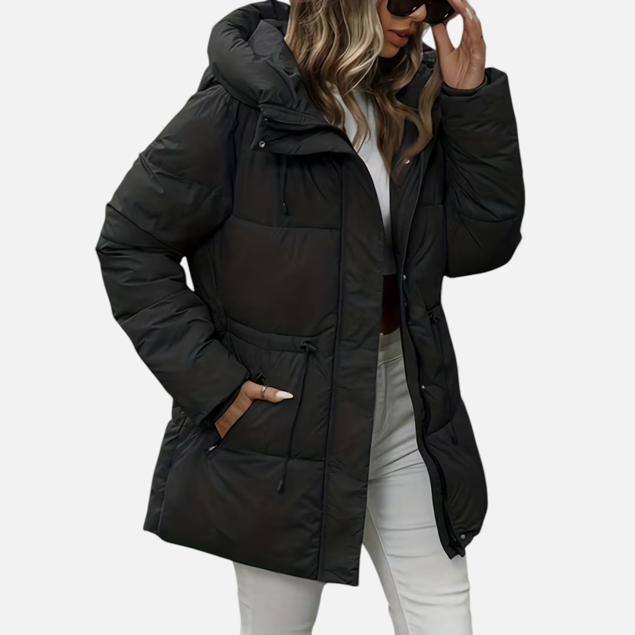 Cariova Mode | Women’s Heritage Puffer Coat with Belted Waist