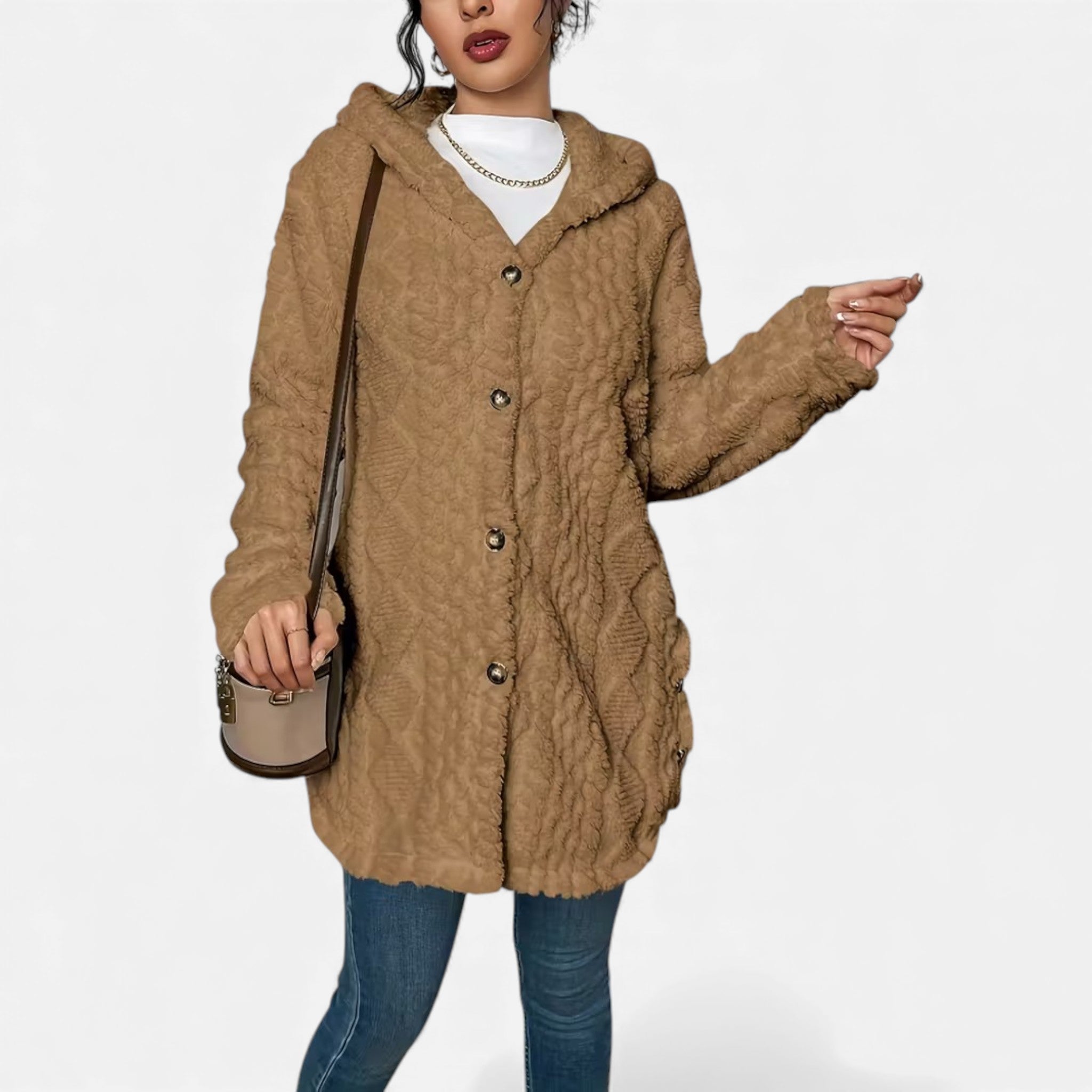 Cariova Mode | Women’s Heritage Jacquard Hooded Coat