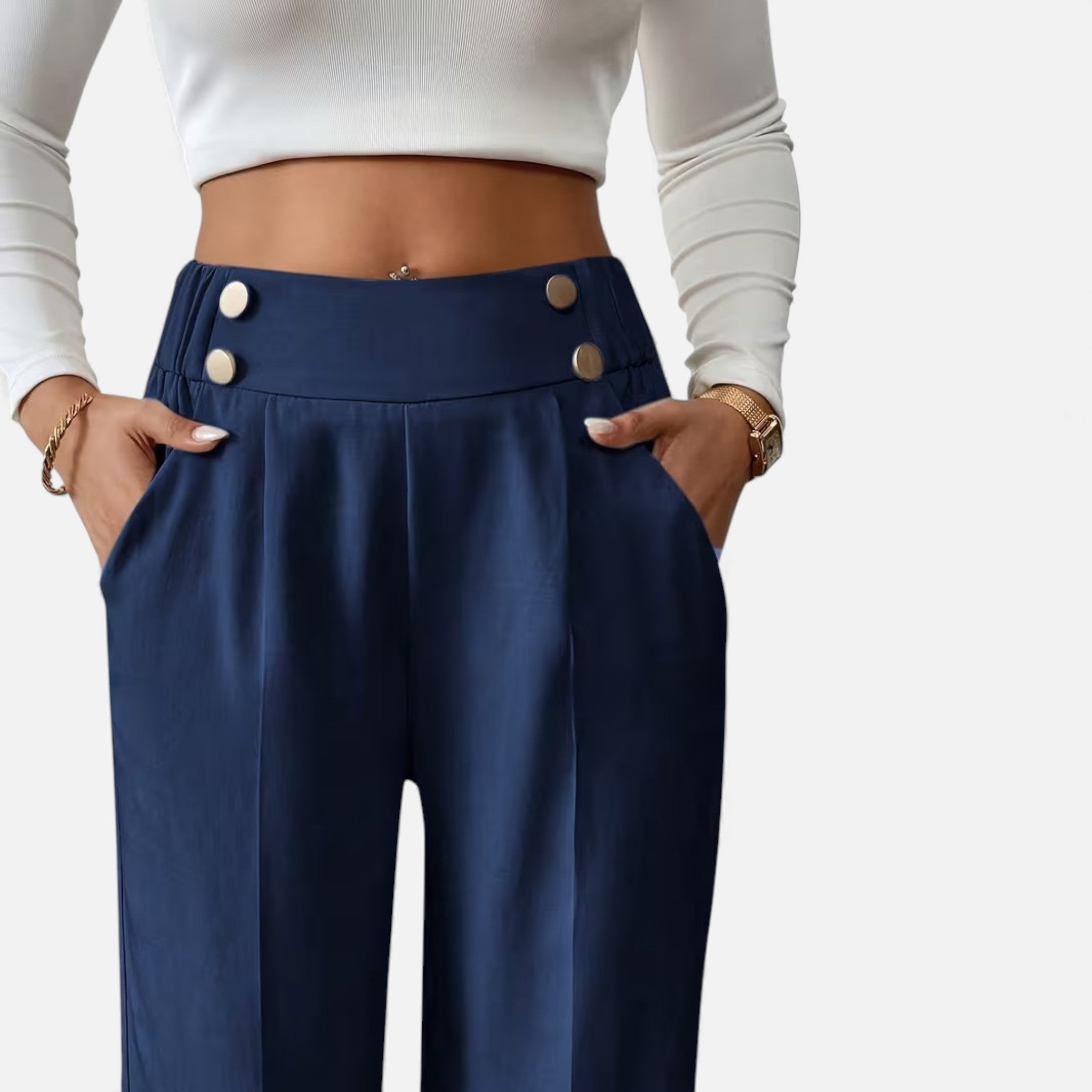 Cariova Mode | Women’s Riviera High-Waist Wide-Leg Trousers