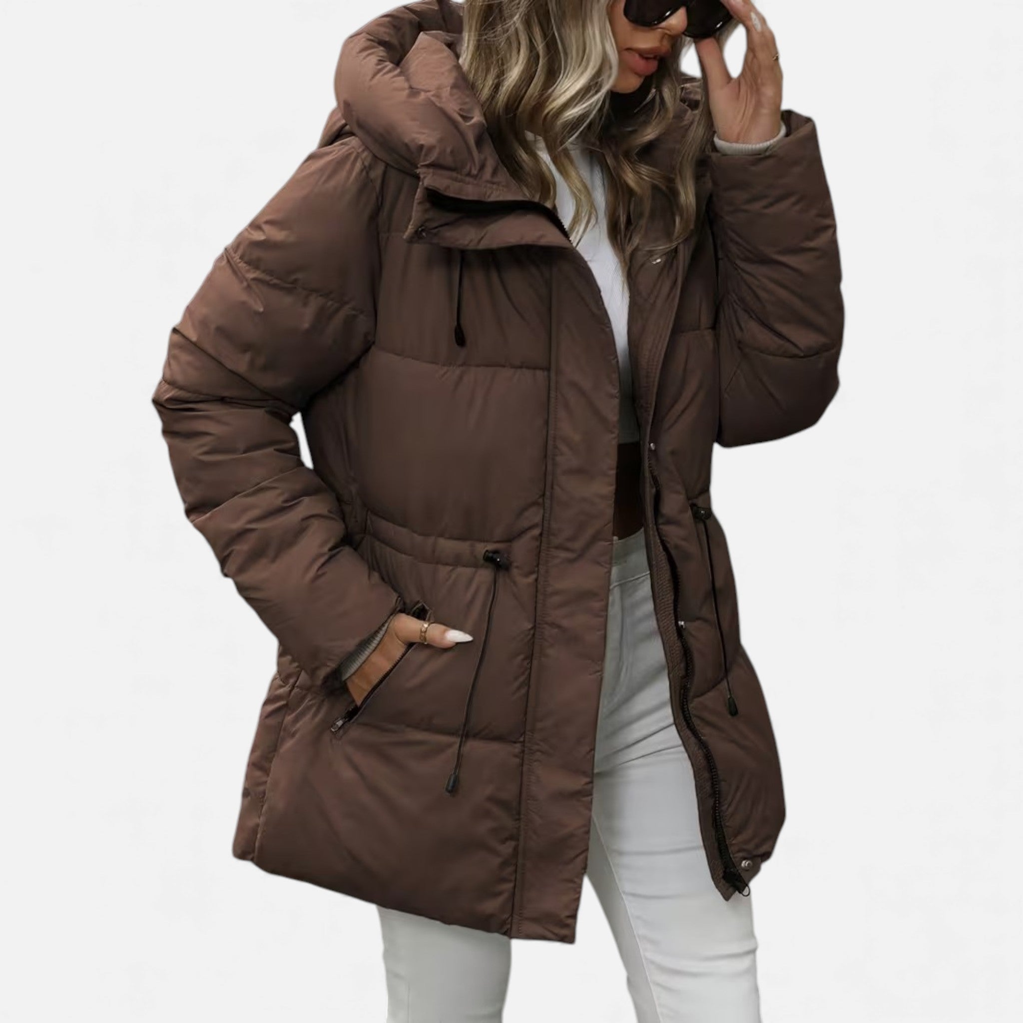 Cariova Mode | Women’s Heritage Puffer Coat with Belted Waist