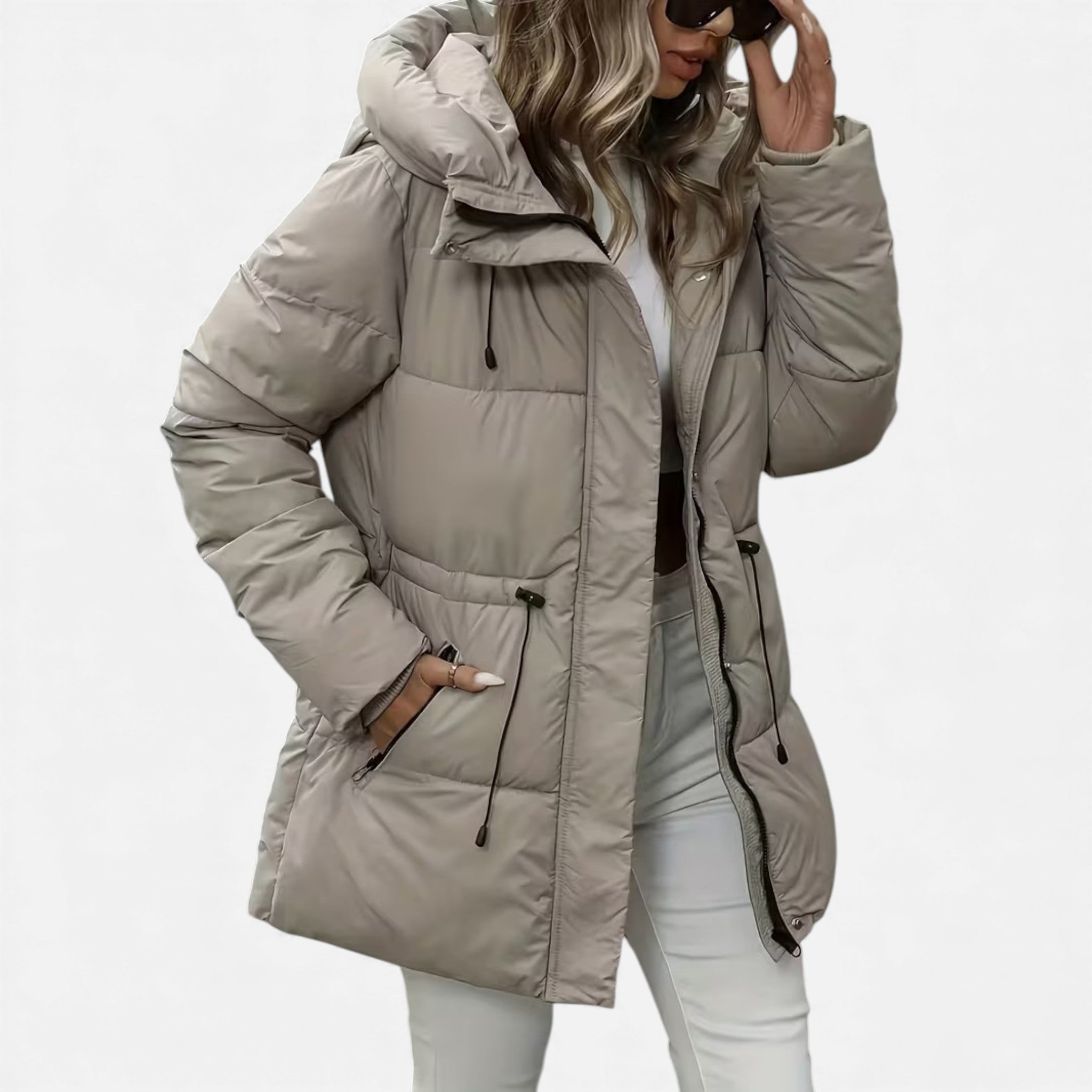 Cariova Mode | Women’s Heritage Puffer Coat with Belted Waist
