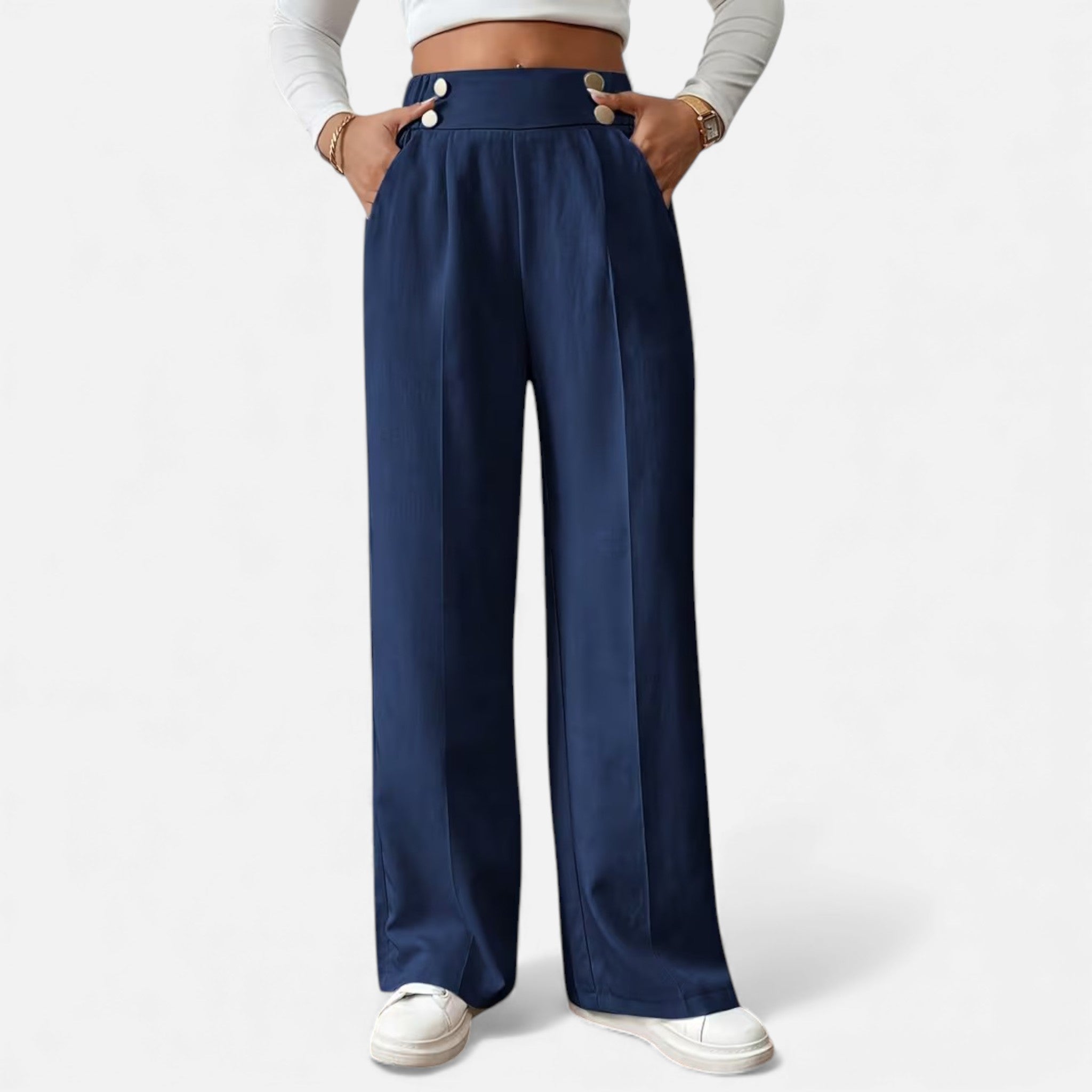 Cariova Mode | Women’s Riviera High-Waist Wide-Leg Trousers