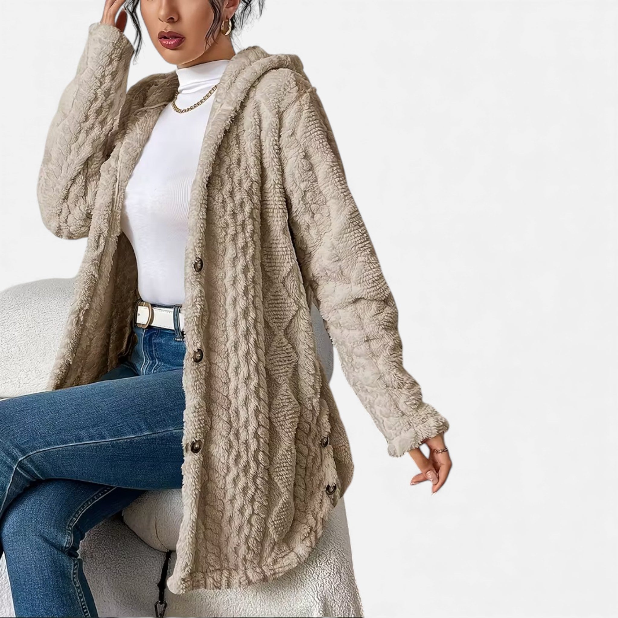 Cariova Mode | Women’s Heritage Jacquard Hooded Coat