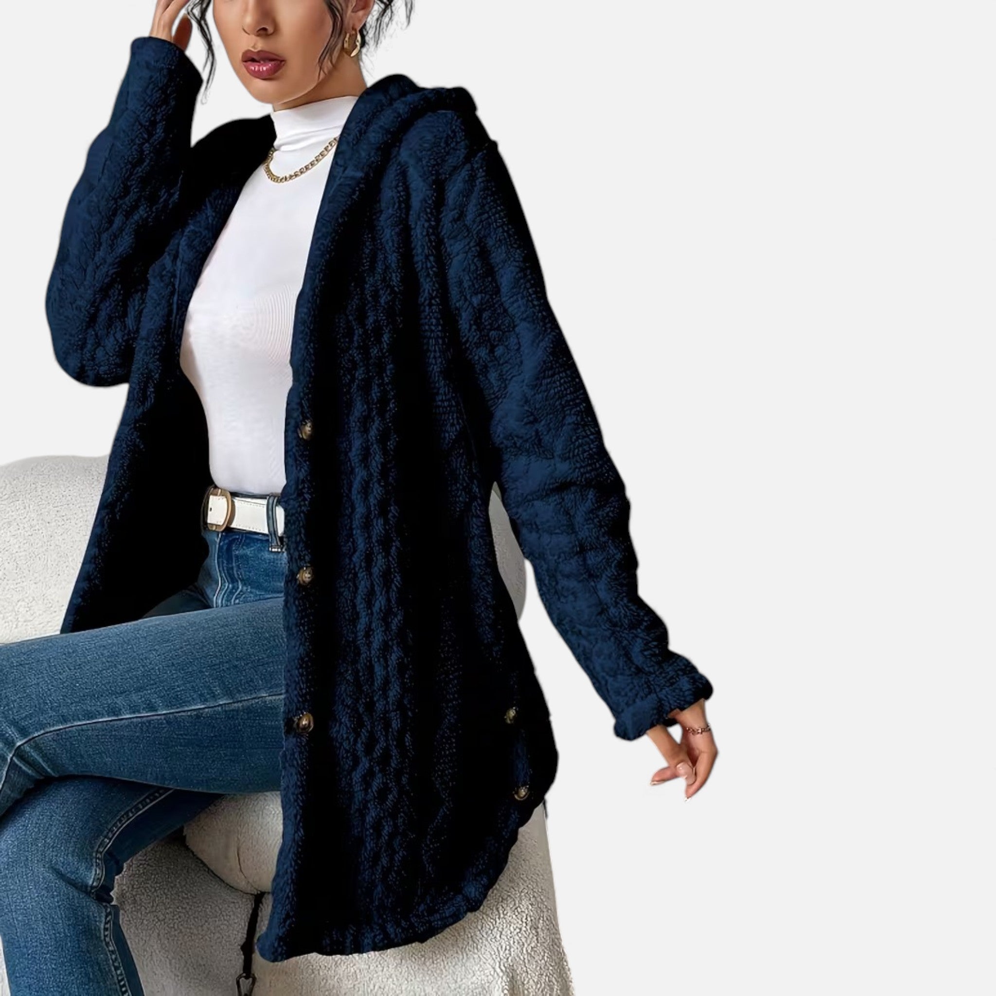 Cariova Mode | Women’s Heritage Jacquard Hooded Coat
