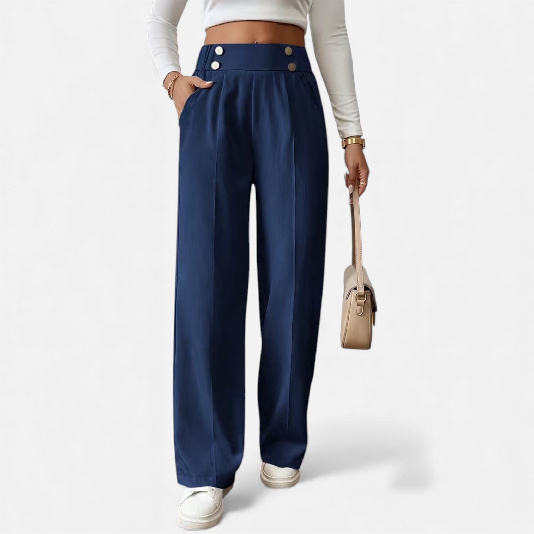 Cariova Mode | Women’s Riviera High-Waist Wide-Leg Trousers