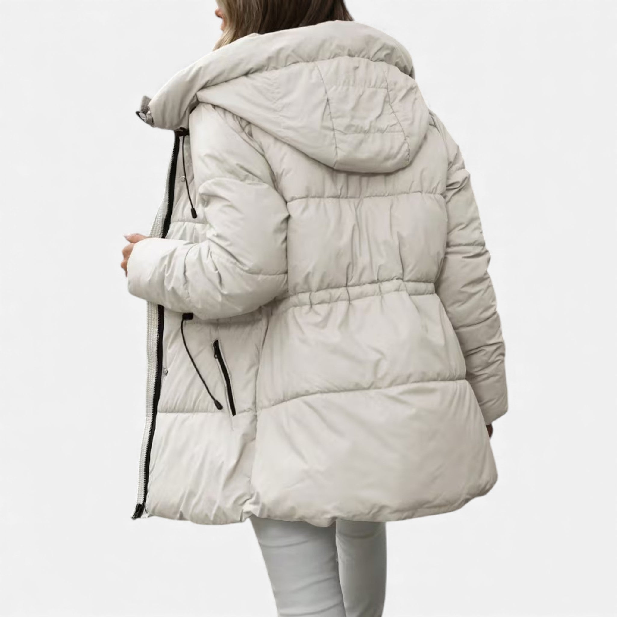 Cariova Mode | Women’s Heritage Puffer Coat with Belted Waist