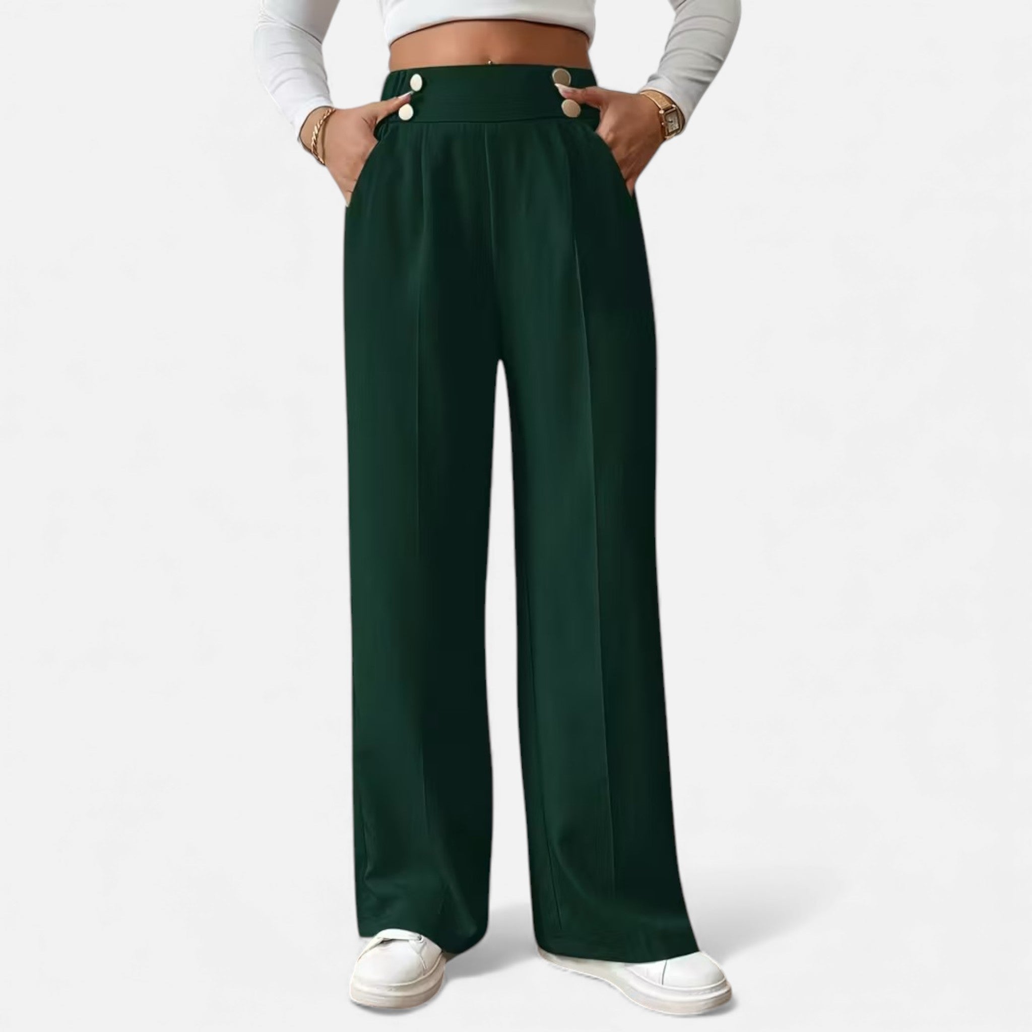 Cariova Mode | Women’s Riviera High-Waist Wide-Leg Trousers