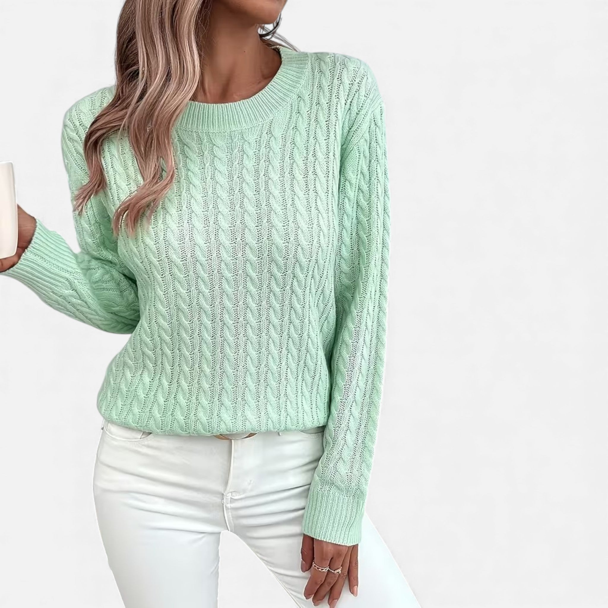 Cariova Mode | Women’s Cashmere-Soft Ribbed Sweater
