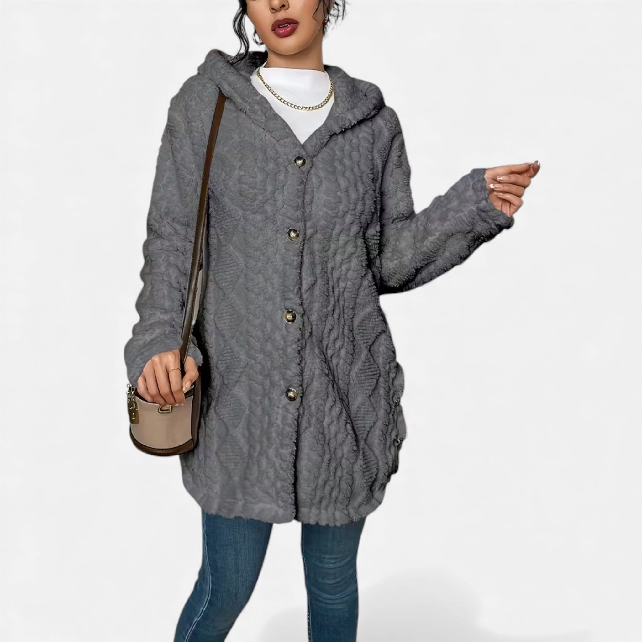 Cariova Mode | Women’s Heritage Jacquard Hooded Coat