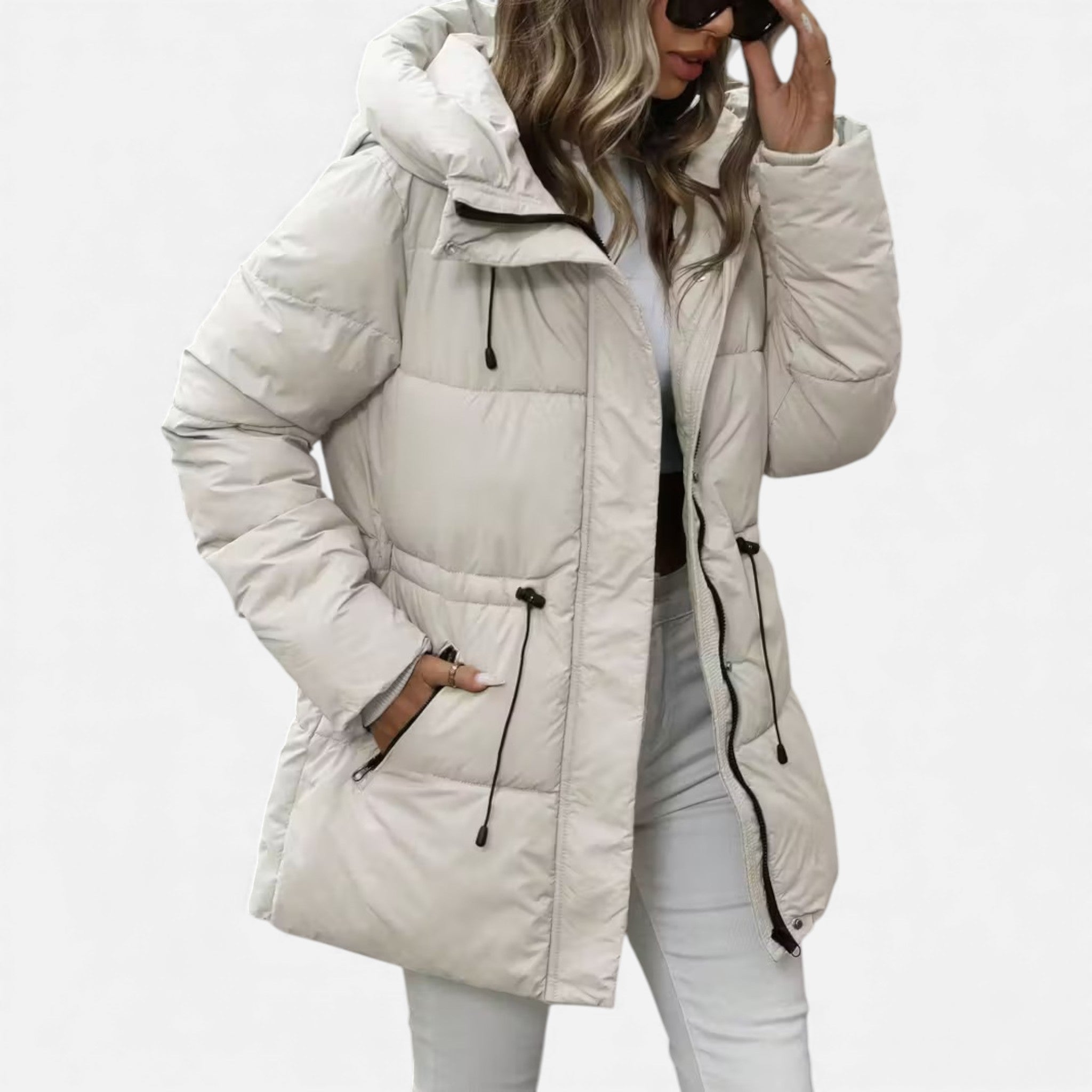 Cariova Mode | Women’s Heritage Puffer Coat with Belted Waist