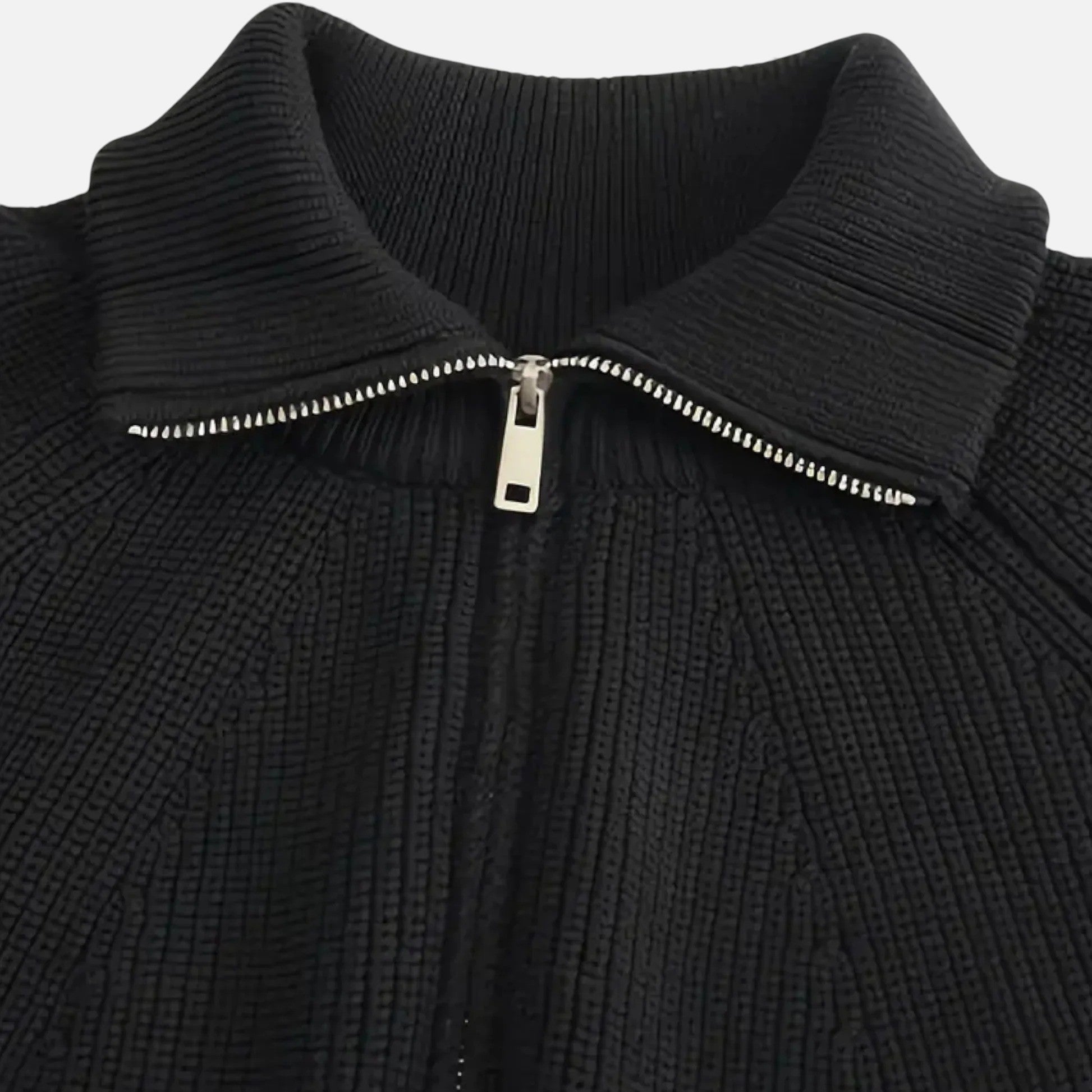 Cariova Mode | Men’s Heritage Knit Zipped Sweater