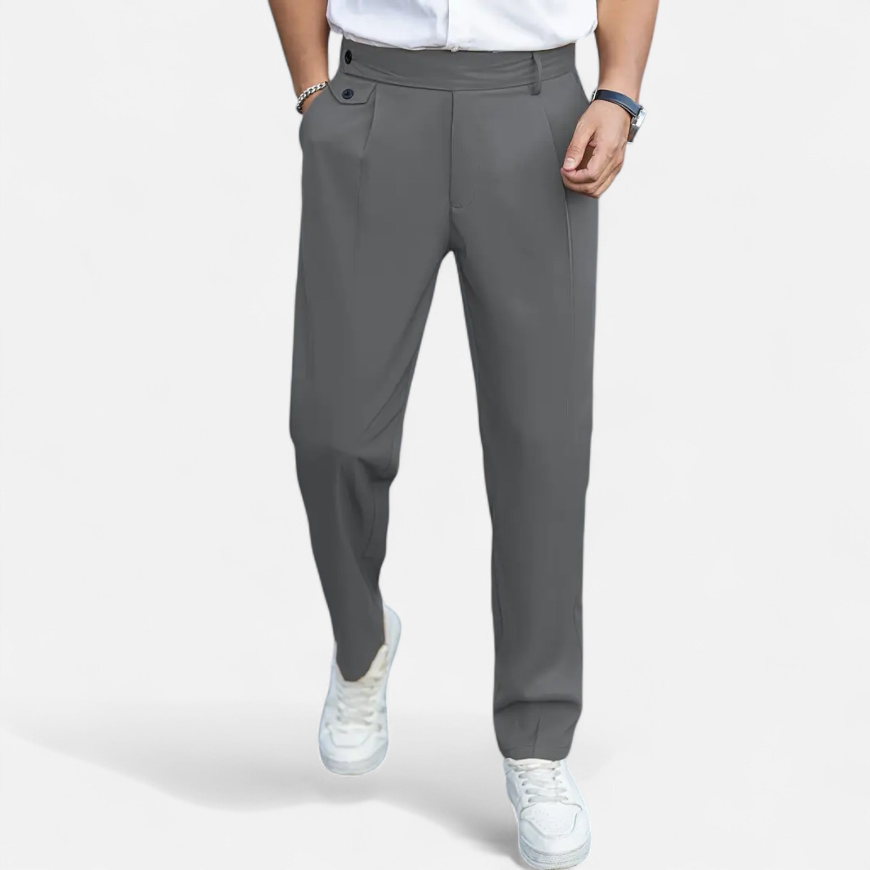 Cariova Mode | Men’s Vintage Dress Trousers – Timeless Loose Fit