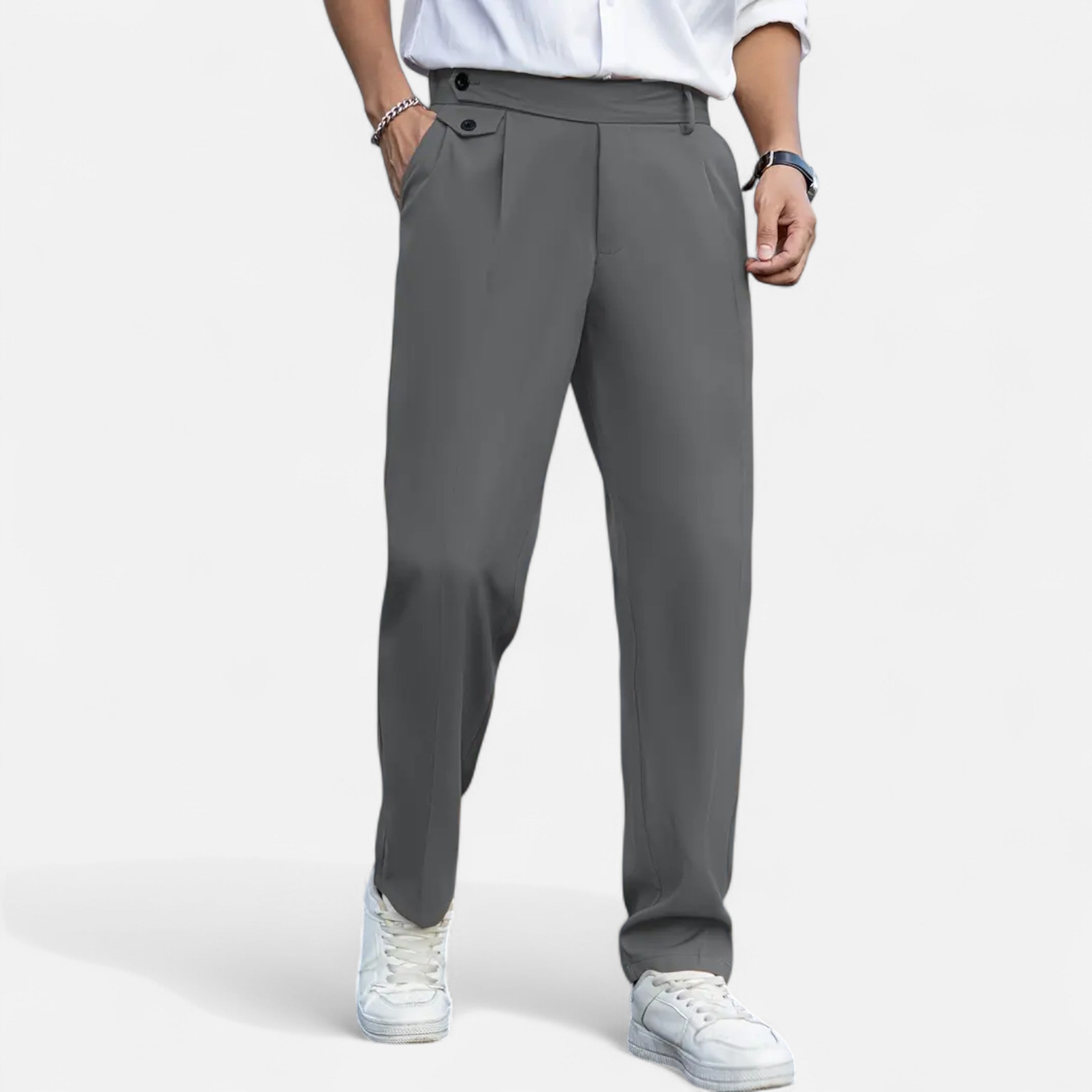 Cariova Mode | Men’s Vintage Dress Trousers – Timeless Loose Fit