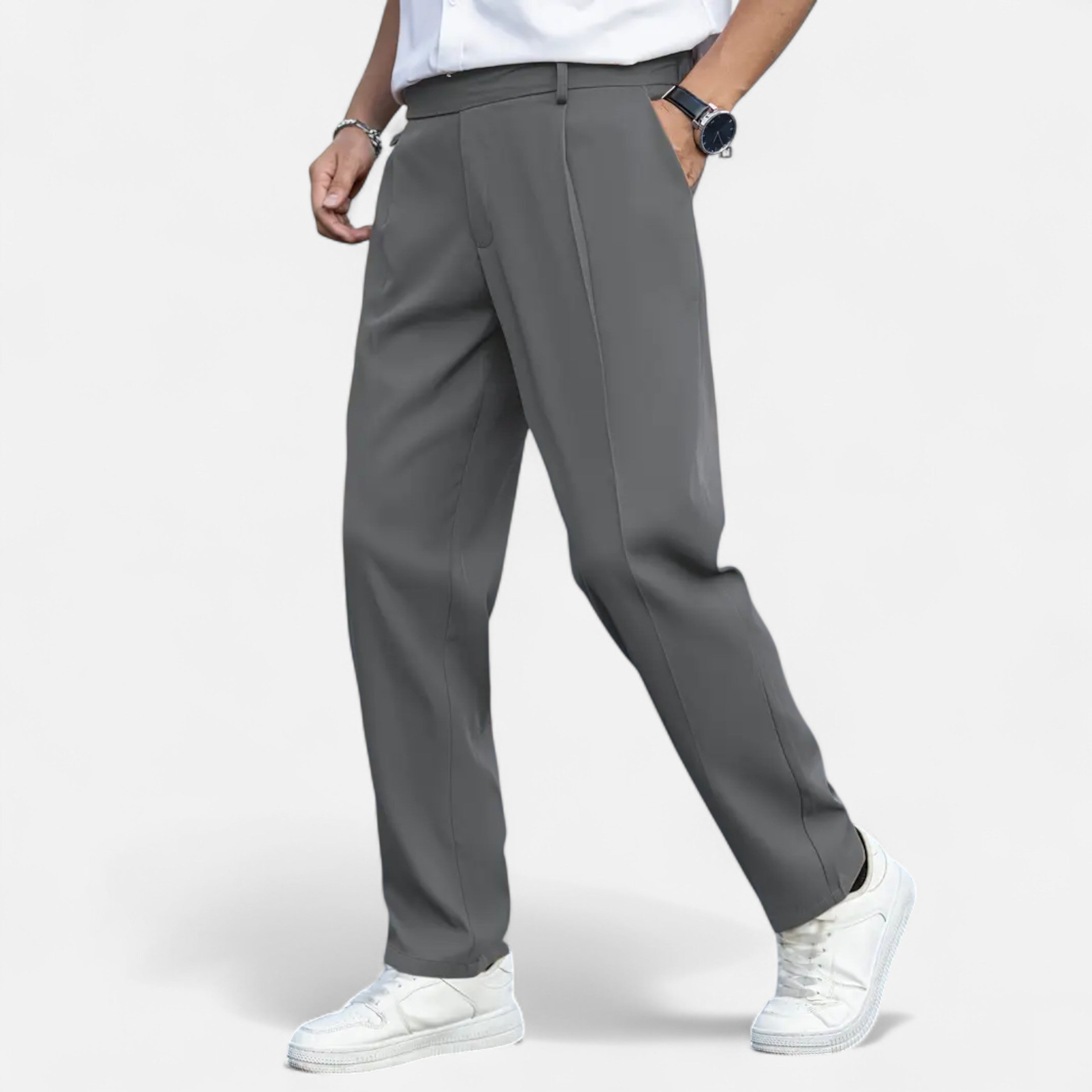 Cariova Mode | Men’s Vintage Dress Trousers – Timeless Loose Fit