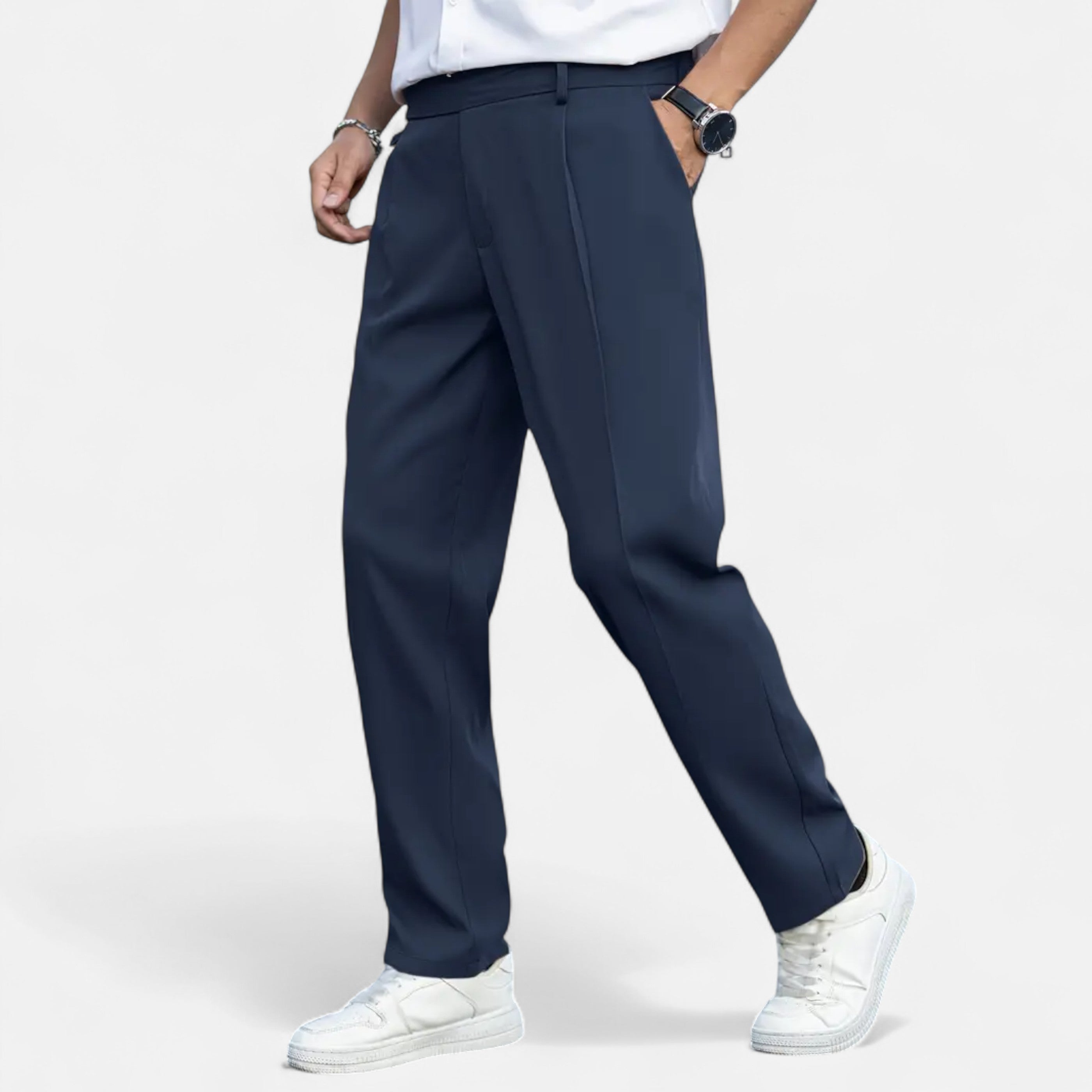 Cariova Mode | Men’s Vintage Dress Trousers – Timeless Loose Fit
