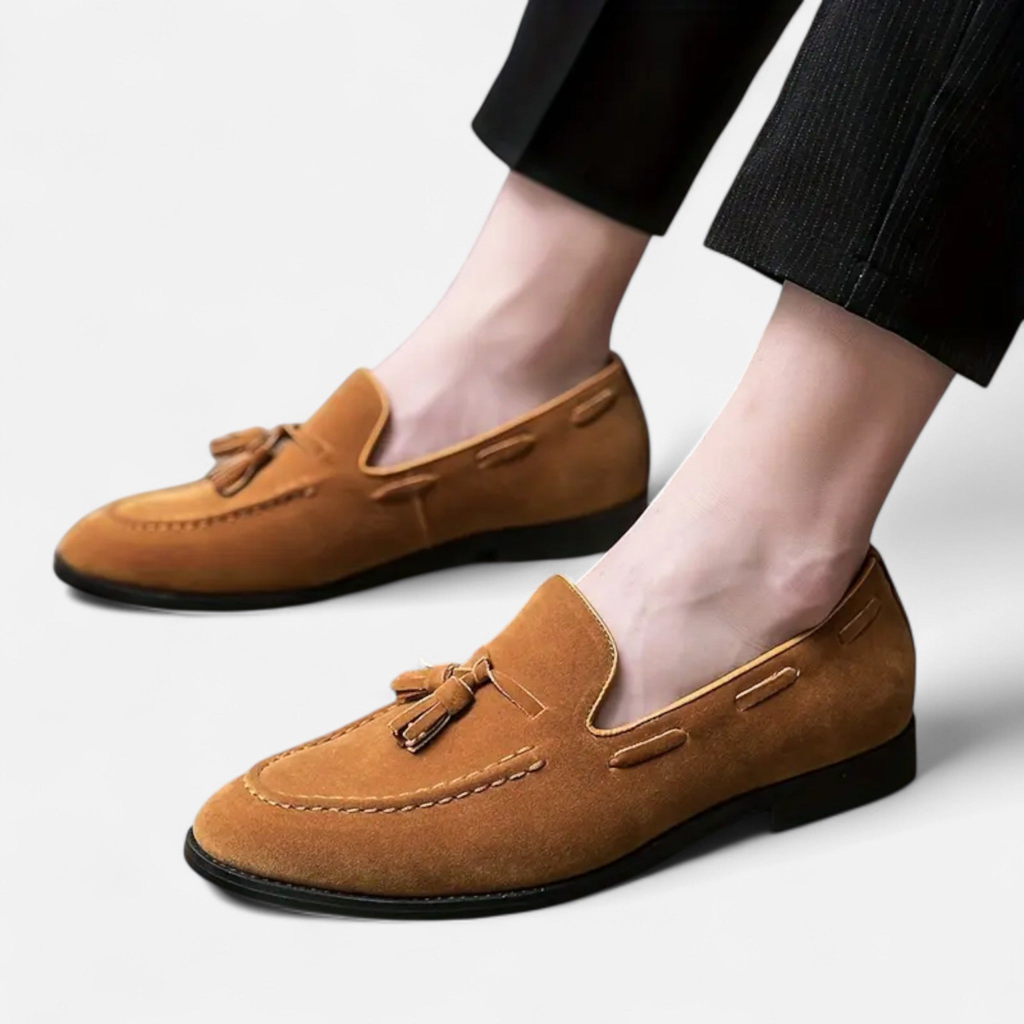 Cariova Mode | Men’s Classic Tassel Loafers – English Heritage