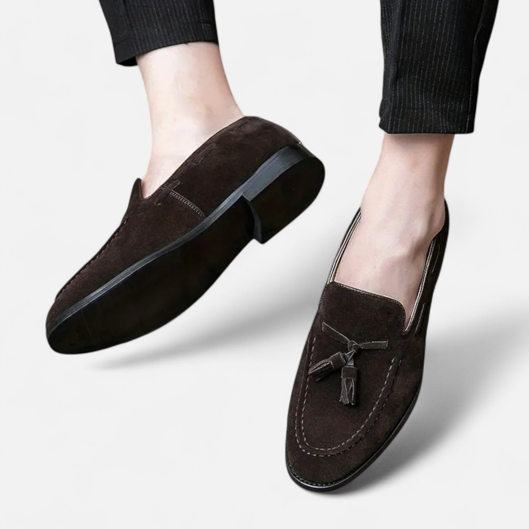 Cariova Mode | Men’s Classic Tassel Loafers – English Heritage