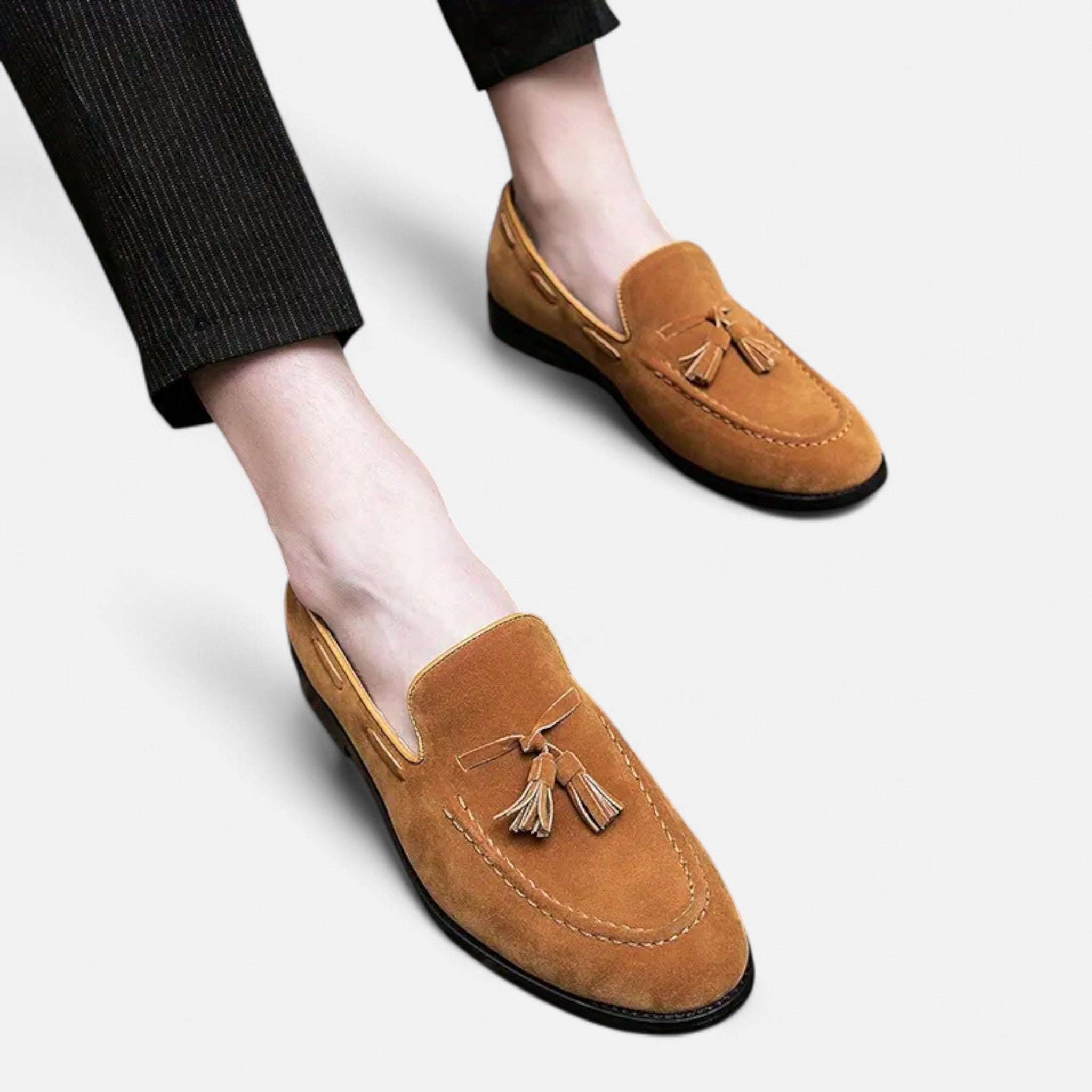 Cariova Mode | Men’s Classic Tassel Loafers – English Heritage