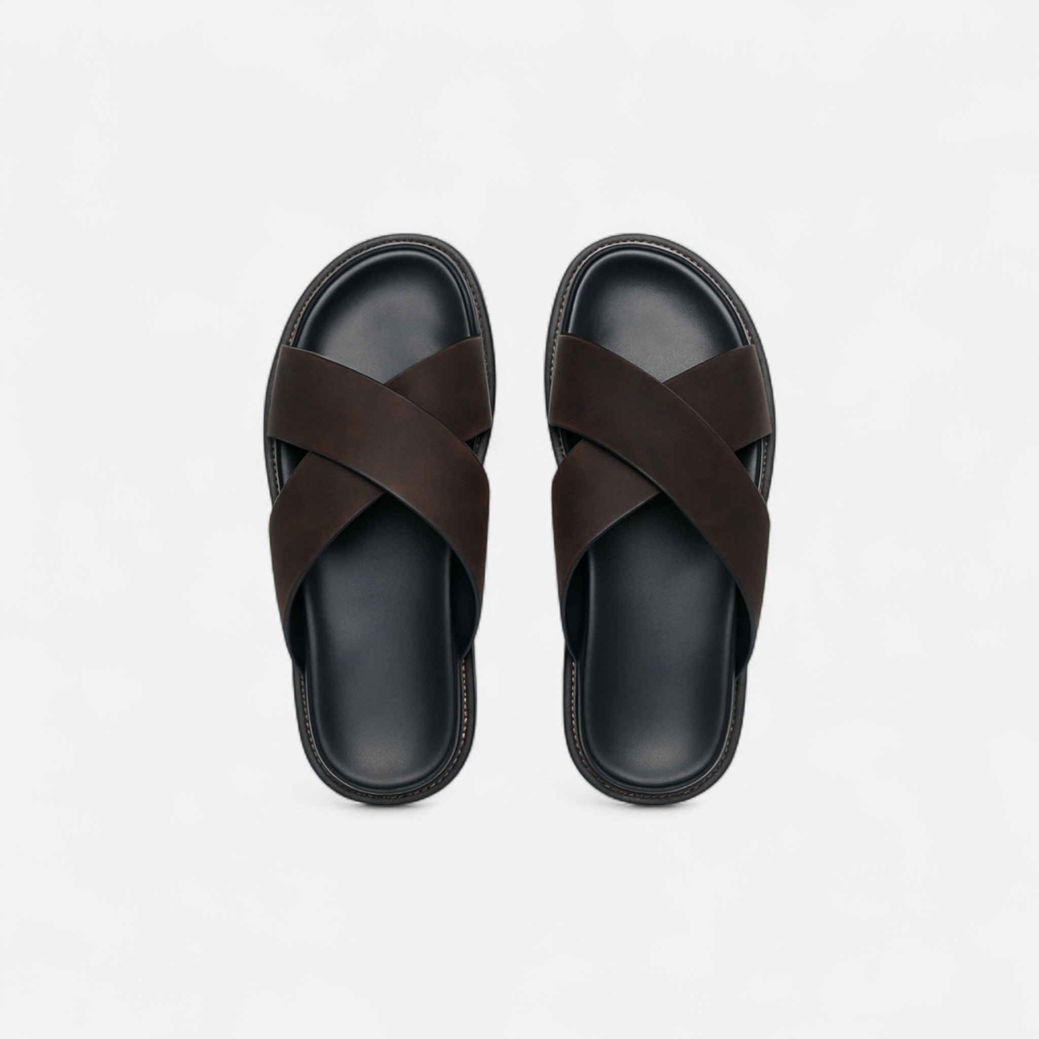 Cariova Mode | Men’s Cross-Strap Sandals – Riviera Comfort