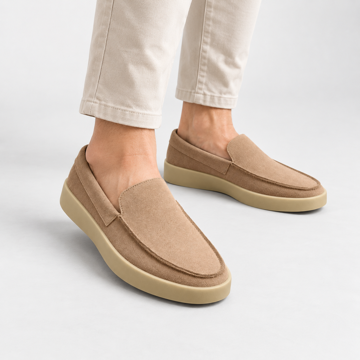 Cariova Mode I Men's Gommino Driving Shoes - Round Toe Rubber Sole