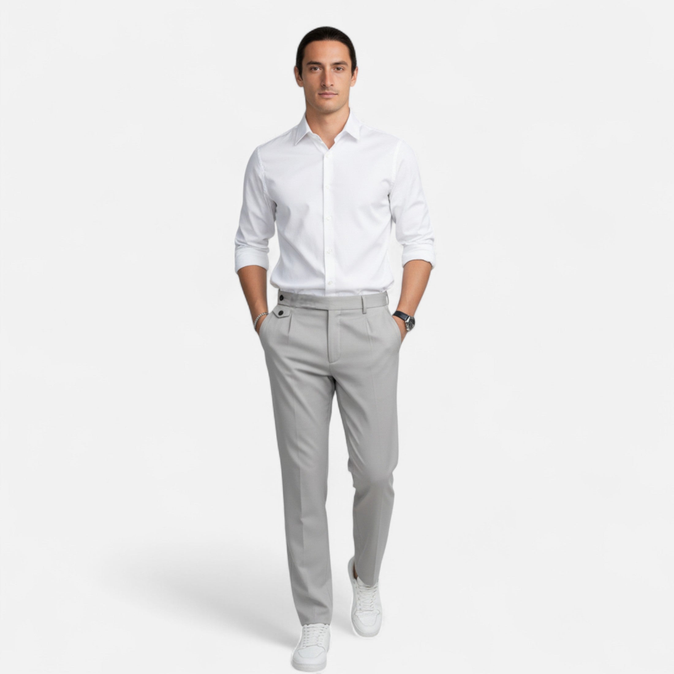 Cariova Mode | Men’s Vintage Dress Trousers – Timeless Loose Fit