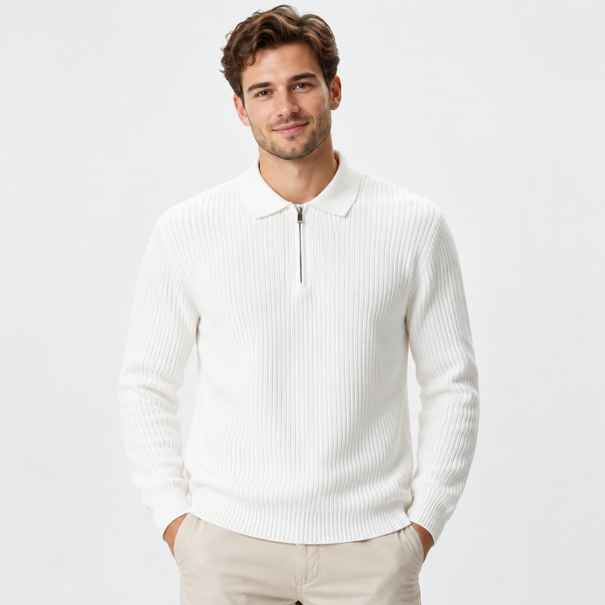Cariova Mode I Men's Viscose Blend Pullover Sweater - Business Casual